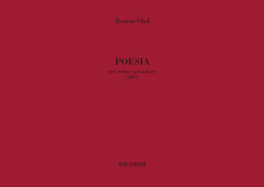 Poesia - Per Violino E Pianoforte (2007) - housle a klavír